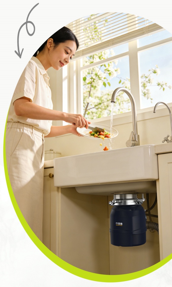 帝普森厨余垃圾处理器D66使用示例